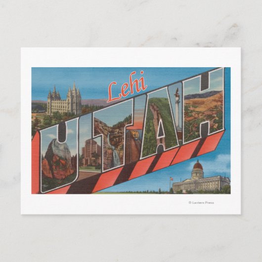 Lehi, UtahLarge Letter ScenesLehi, UT ポストカード (正面)