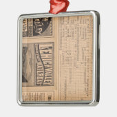 Lehighの谷の鉄道の文字のページ メタルオーナメント (左)