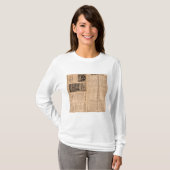 Lehighの谷の鉄道の文字のページ Tシャツ (正面フル)