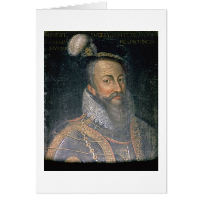 LeicesのロバートDudleyの(1532-88年の)伯爵のポートレート (正面)