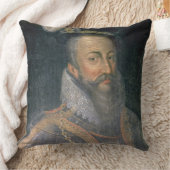 LeicesのロバートDudleyの(1532-88年の)伯爵のポートレート クッション (ブランケット)