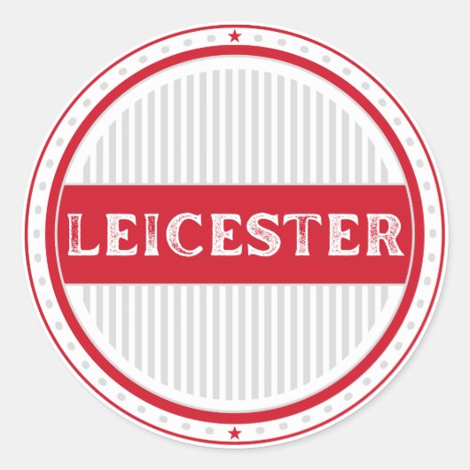 Leicester City Pride Emblem – English Identity ラウンドシール (正面)