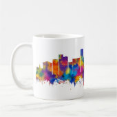 Leicester England Skyline コーヒーマグカップ (左)