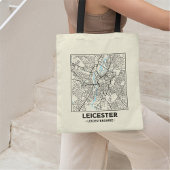 Leicester, Leicestershire City Map Tote Bag トートバッグ