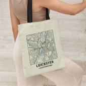 Leicester, Leicestershire City Map Tote Bag トートバッグ