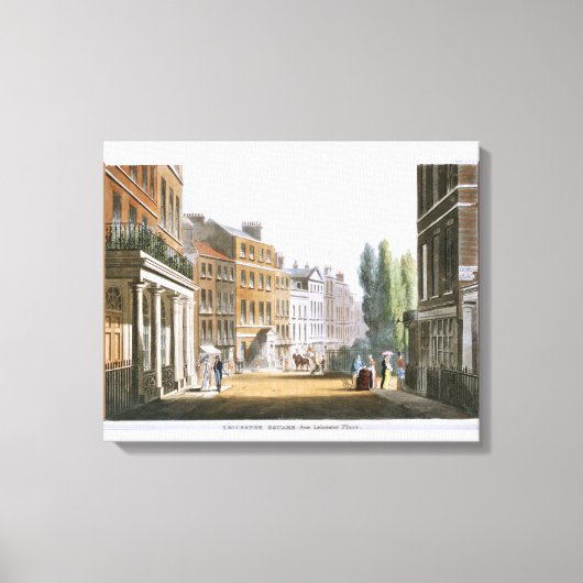 Leicester Square 1812 from Ackermann's Repository キャンバスプリント (正面)
