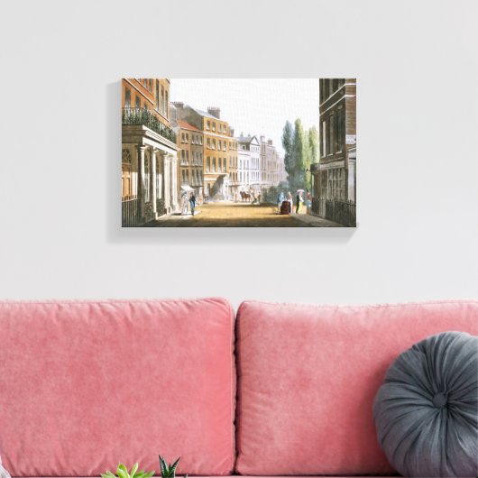 Leicester Square 1812 from Ackermann's Repository キャンバスプリント (インサイチュ (リビング))