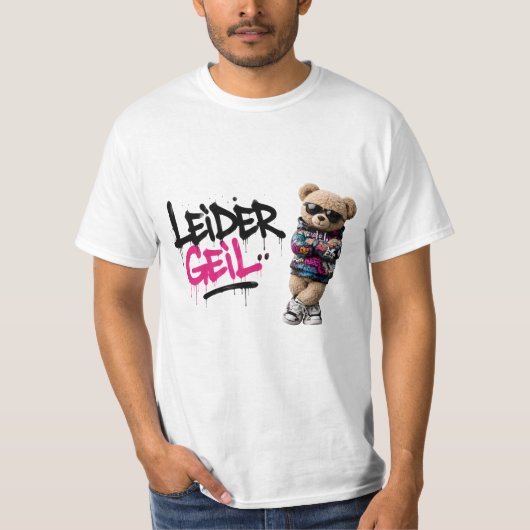 Leider geil teddy tシャツ (正面)