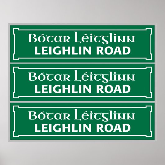 Leighlin Road ポスター (正面)
