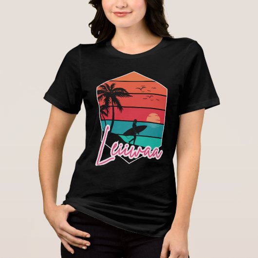 LEIIWAA – 島の女の子 トライブレンドＴシャツ (正面)