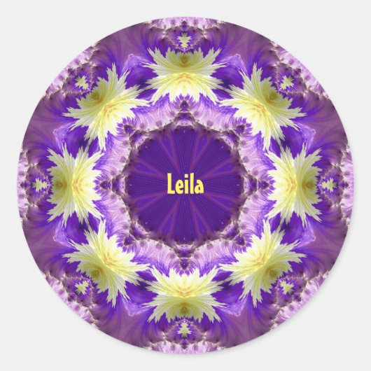 LEILA ～紫色の黄色～ ラウンドシール (正面)