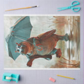 Lein Decompageお洒落のHippo踊り 薄葉紙 (クラフト)