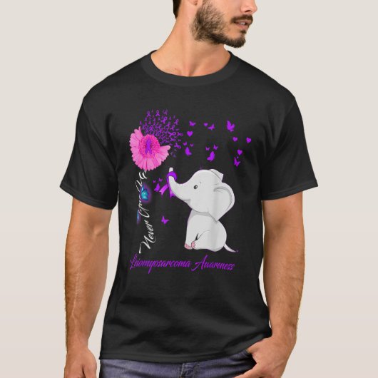 LeiomyosarcomaリボンTシャツ Tシャツ (正面)
