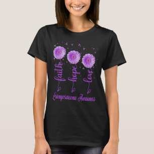 leiomyosarcoma faith hope loveデイジー花 tシャツ