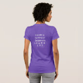 Leiomyosarcoma(LMS)認識度リボンエンジェルシャツ Tシャツ (裏面フル)