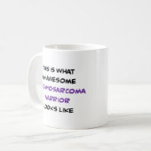 leiomyosarcoma warrior, awesome コーヒーマグカップ (正面左)