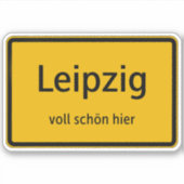 Leipzig Aufkleber Sticker Autoaufkleber シール (正面)