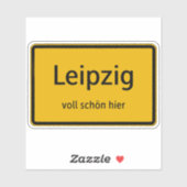 Leipzig Aufkleber Sticker Autoaufkleber シール (シート)