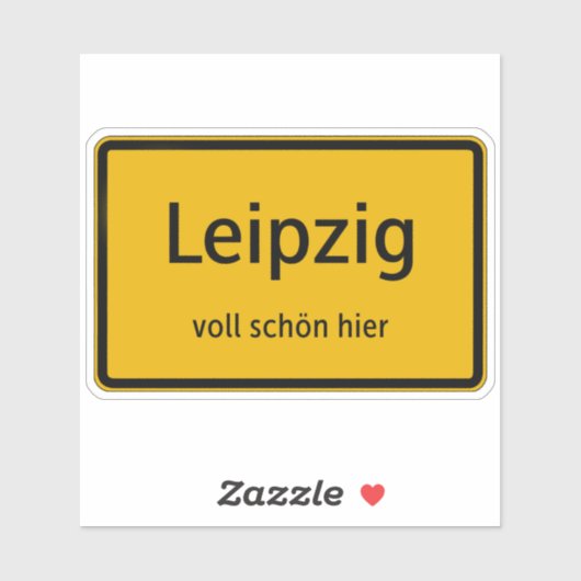 Leipzig Aufkleber Sticker Autoaufkleber シール (シート)