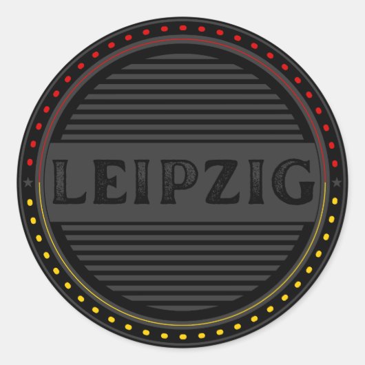 Leipzig City Pride Emblem – German Identity ラウンドシール (正面)