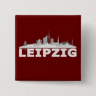 Leipzig City Skyline - Button / Anstecker / Pin 缶バッジ