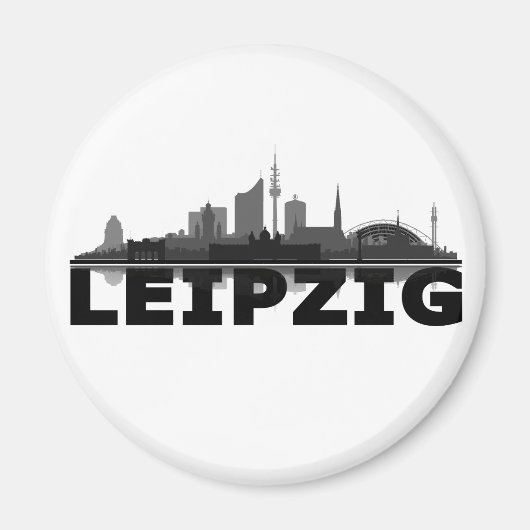 Leipzig City Skyline Magnet / kühlschrankmagnet マグネット (正面)