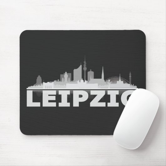 Leipzig City Skyline Mousepad マウスパッド (マウス)
