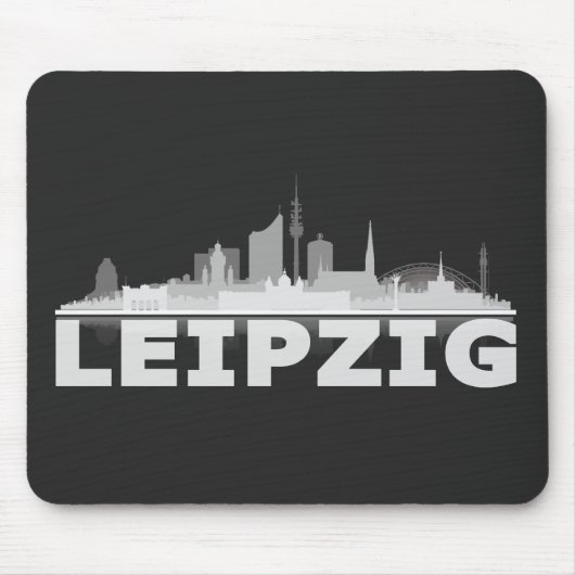 Leipzig City Skyline Mousepad マウスパッド (正面)
