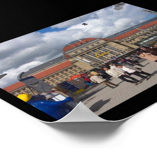 Leipzig Hauptbahnhof ポスター (角)