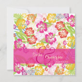 Leis/ルアウ（ハワイ式宴会）/ハイビスカスウェディング招待状 招待状 (正面)