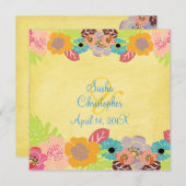 Leis/ルアウ（ハワイ式宴会）結婚式招待状 招待状 (正面/裏面)