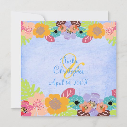 Leis/ルアウ(ハワイ式宴会)結婚式招待状 招待状 (正面)