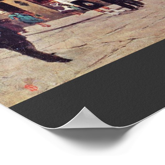 Leith By Signorini Telemaco (最高のQuality) ポスター (角)