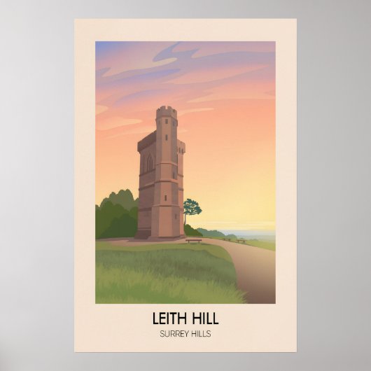 Leith Hill Surrey Hillsトラベルポスター ポスター (正面)