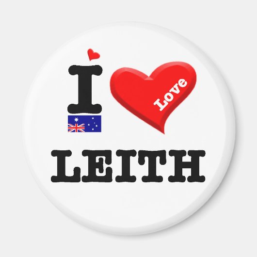 LEITH - I Love マグネット (正面)