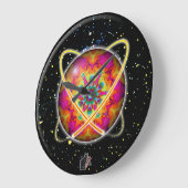 Lektron Orbz Kaleid ラージ壁時計 (傾斜)