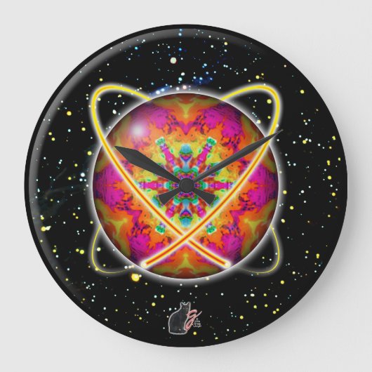 Lektron Orbz Kaleid ラージ壁時計 (正面)