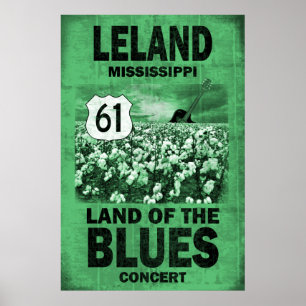Leland Missipility Bluesポスター ポスター