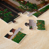 Leland Stanford Mansion.クリスマスグリーティング ジグソーパズル (側面)