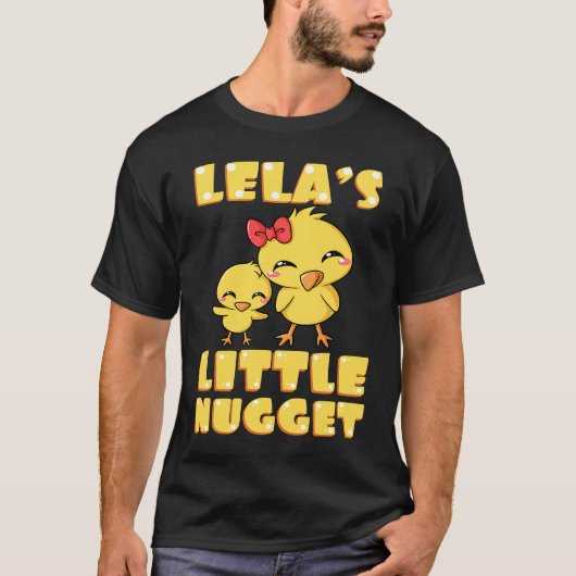 Lela's Little Nugget Chicken Lover Grandma Mother' Tシャツ (正面)
