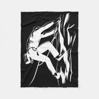 #lele Bergsteiger Mountain Climbing Rock Climber M フリースブランケット