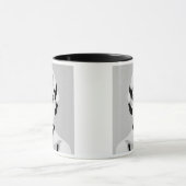 L'élégance contrastée d’un visage mystérieux. マグカップ (中央)