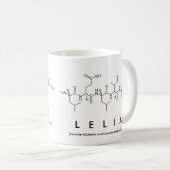 Leliaペプチド名mug コーヒーマグカップ (正面右)
