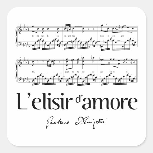 L'elisir d'amore 2 スクエアシール (正面)