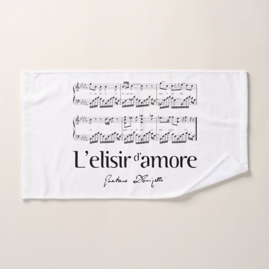 L'elisir d'amore 2 バスタオルセット (ハンドタオル)