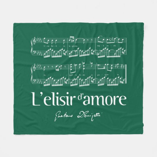 L'elisir d'amore 2 フリースブランケット (正面(横))