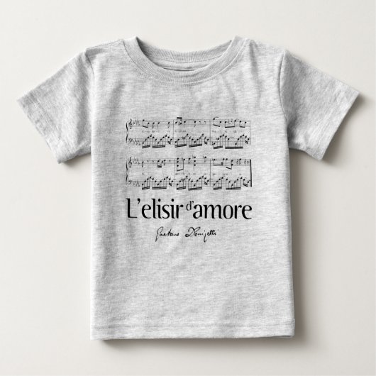 L'elisir d'amore 2 ベビーTシャツ (正面)