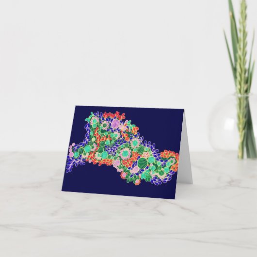 Lelizaのデザインの空白のなメッセージカード カード (正面)