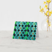 Lelizaのデザインの空白のなメッセージカード カード (黄色い花)