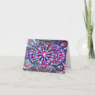 Lelizaのデザインの空白のなメッセージカード カード